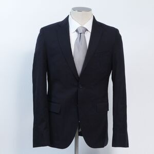 Hugo Boss Men's Blazer Jacket, 38R Reda Super 100 Navy Wool Notch Lapel 2B2V